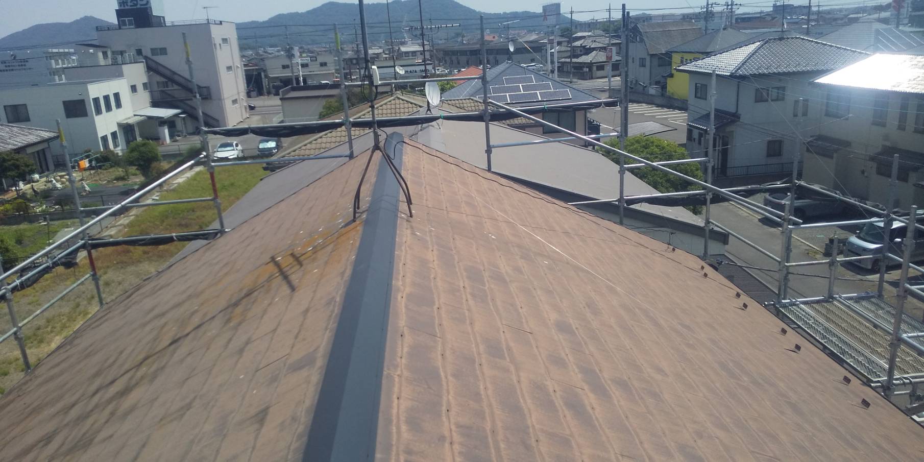 佐野市　N様屋根塗装＋棟板金交換工事